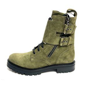 Balmain Mens Phil Ranger Boot Green Size EU42 M US9